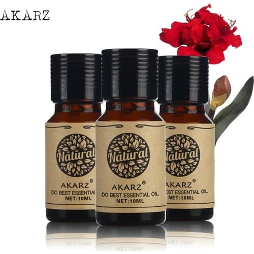 Gardenia Camphor Ambergris essential oil sets AKARZ Famous brand For Aromatherapy Massage Spa Bath skin face care 10ml*3