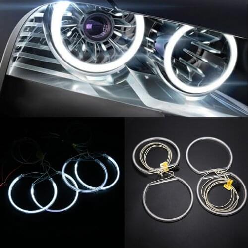 New Arrival 4pcs CCFL COB LED Angel Eye Halo Ring Light Lamp Set For BMW E36 E38 E39 E46