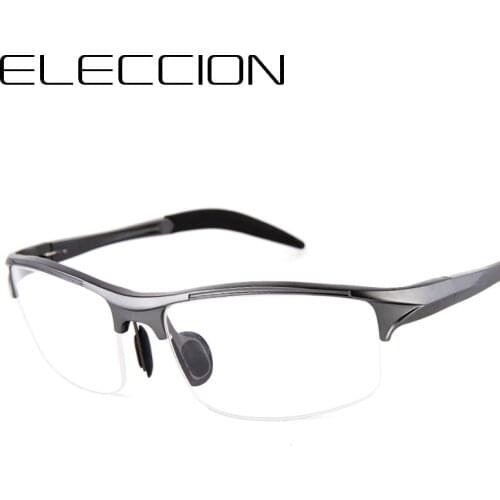 ELECCION Brand Prescription Men Glasses Frame Aluminium Magnesium Alloy Frame Spectacle Eyeglasses Myopia Glasses sports goggles