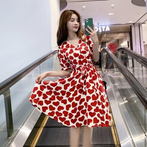 Feature Print Decoration Chiffon Nursing Dress Fashion Sashes Slim Summer Clothes Top Breastfeeding Maternity Dress 2021New