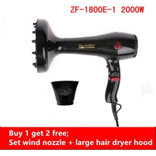 2000W Professional Hair Dryer Negative Ionic Blow Dryer Hot Cold Wind Air Brush Hairdryer Strong Power Dryer Salon Style Tool