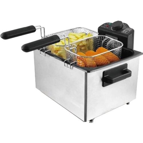 2000W Commercial Fryer 5L Fried French Fries Fried Chicken Wings Oil-free Smoke Potato Tower Household Electric Fryer