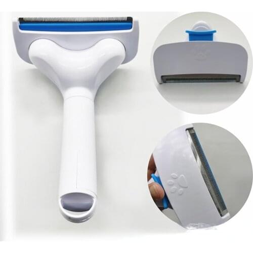 Dog hair removal comb tools Exfoliating brush Cat grooming open knot comb Deburring knife Pet cleaning supplies