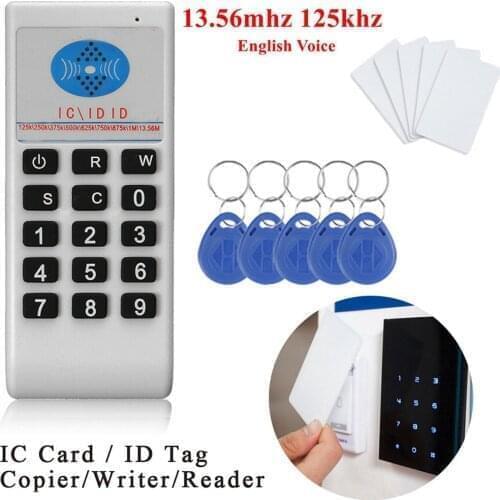 Handheld RFID NFC IC card reader writer Frequency 125Khz-13.56MHZ Copier Duplicator Cloner Programmer Key fob Cards Reader