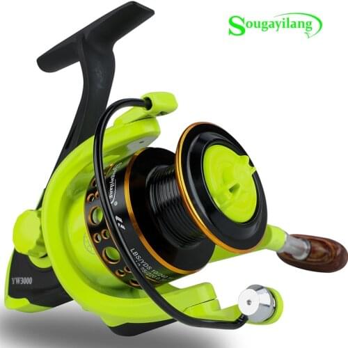Sougayilang 12BB 5.0:1 Freshwater Spinning Fishing Reel 1000-3000 Series Carp Fishing Reel for Bass Fishing Wheel