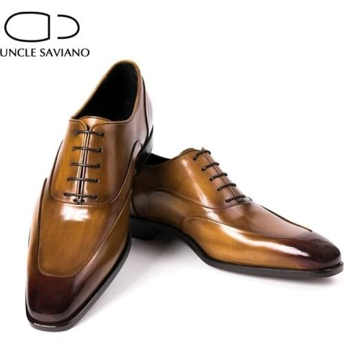 Unclesaviano Mens Leather Shoes