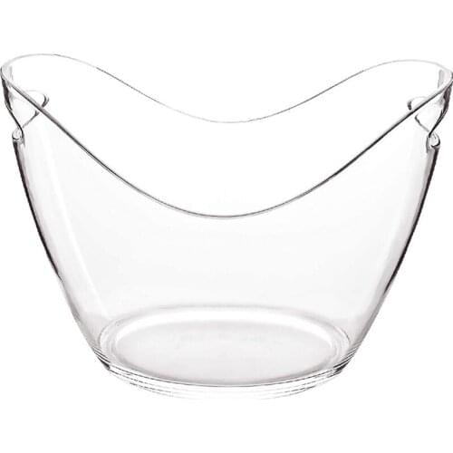 Ice Bucket Wine Bucket, 4 Liter Plastic Tub For Drinks And Parties, Perfect For Wine, Champagne, Mimosa Cocktail Bar