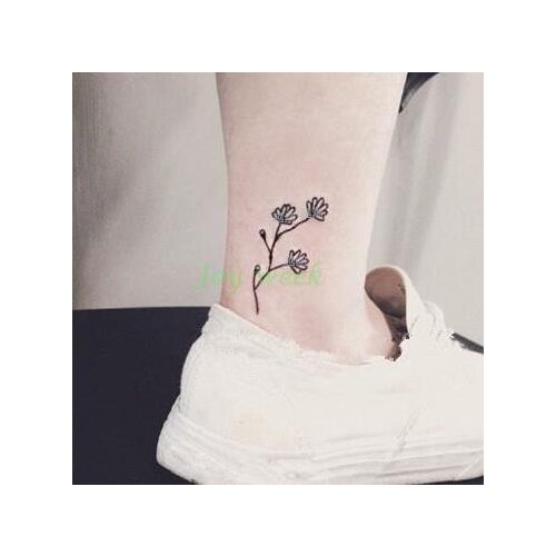 Waterproof Temporary Tattoo Sticker womens flowers grass tatto stickers flash tatoo fake tattoos for girl