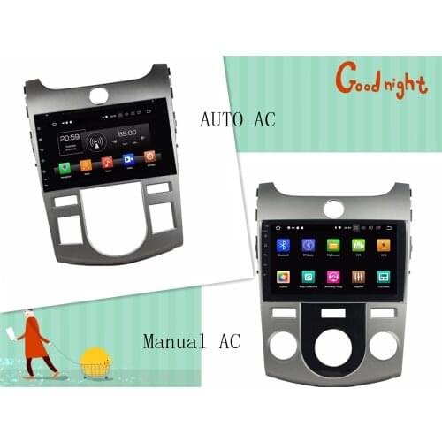 Octa Core 9'' 8 core Android 9.0 Car Radio DVD player GPS for Kia Cerato Forte AT MT 2008 2009 2010 2011 2012 GPS 64G ROM audio