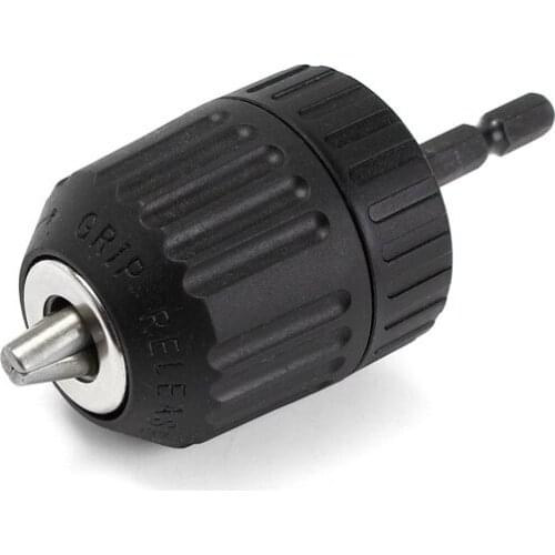 0.8-10mm 3/8 Inch 24UNF Keyless Drill Chuck Converter 1/4 Inch Hex Shank Keyless Chuck Driver