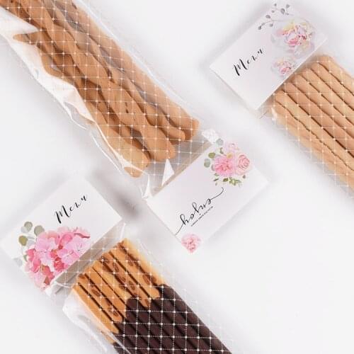 15set (card bag) rose meric design candy Finger biscuit packaging children birthday wedding party decorate