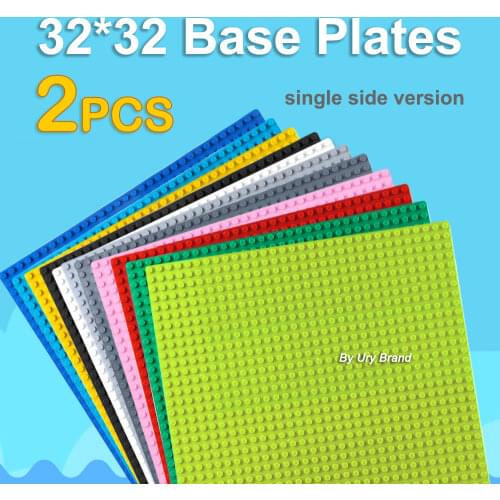 32*32 Colorful Baseplate Mini Figures Display Stand Wall DIY MOC Base Plates Accessory Set Building Blocks Toys Children Gifts