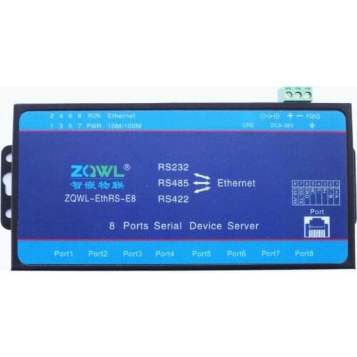 8 Series Oral Server RS232 RS485 RS422 Serial Port to Serial Port Network to Serial Port Modbus TCP/RTU