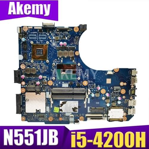 Akemy New N501JB GT940M/i5-4200H Motherboard For ASUS N551J G551J N551JK N551JW Laotop Mainboard Motherboard