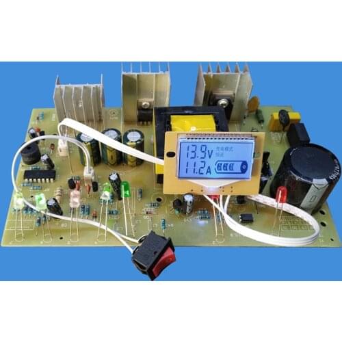 Car Battery Charger DIY Circuit Board Reverse Connection Alarm Short Circuit Protection 12v24v Battery Universal Type