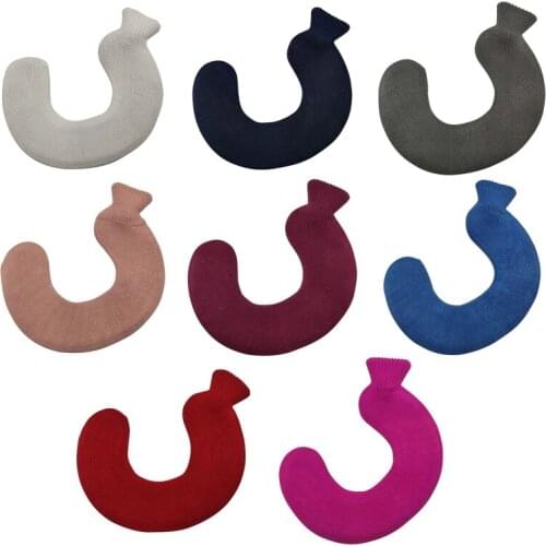 1L Thickened Neck and Shoulder Rubber Hot Water Bottle With Knit Cover,U Shaped,Ease Pain and Relax Muscles,Great Gift for K0AB