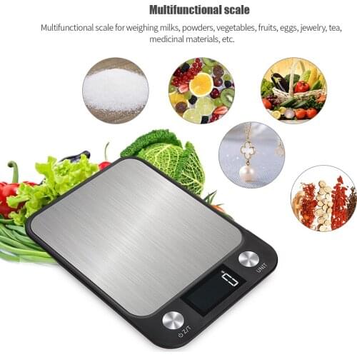 Lcd Display 10Kg/1G Multi-Function Digital Food Kitchen Scale Stainless Steel Weighing Food Scale Cooking Tools Balance