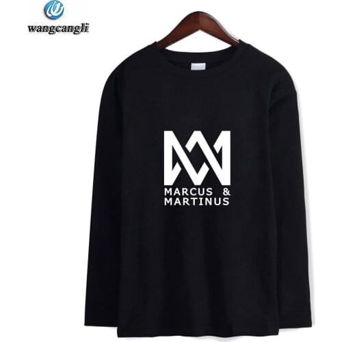 Pop Act Marcus And Martinus tshirt t shirt men/women spring autumn hip hop long sleeve t-shirt o neck cotton t shirts tops tee