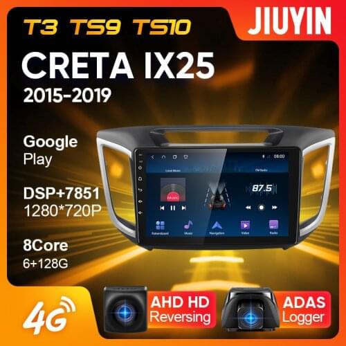 JIUYIN Type C Car Radio Multimedia Video Player Navigation For Hyundai Creta IX25 2015 - 2019 Android No 2din 2 din dvd