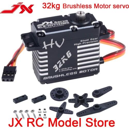 JX Brushless Servo BLS-HV7132MG 32KG 7.4V 0.07sec High Speed Precision Steel Gear CNC Digital For RC Car Robot Airplane Drone