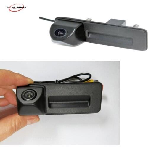 CCD HD car trunk handle reverse backup parking rear view rearview camera for Audi A6L A4L A1 A7 A6 A5 RS5 Q5 Q3 2014 Skoda