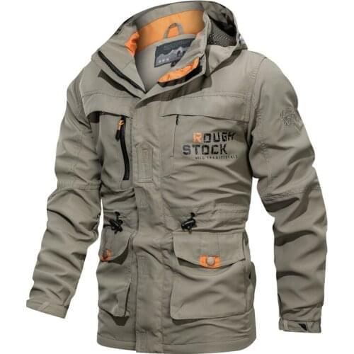2020 Jacket Coat Men Autumn Winter Multi-pocket Waterproof Military tactical Jacket Hoodie Windbreaker Men Coat Outdoor Wears