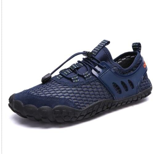 Men Summer Outdoor Quick Dry Upstream Shoes Mesh Breathable Antiskid Wading Shoe Slippers Trekking Hiking Fishing Water Shoes