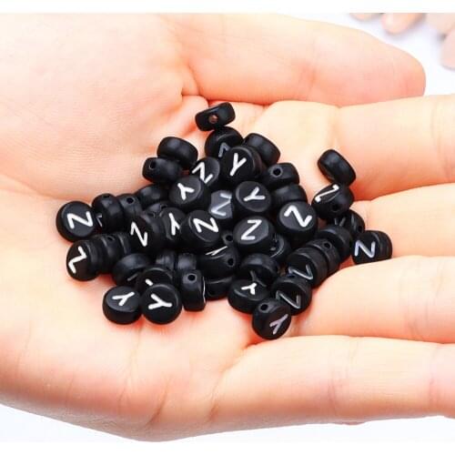 Round Letter Beads Kit, A-Z Alphabet Letter Beads with Open Jump Rings,Jewelry Pendant,Beadin Crystal String for Bracelg Needle