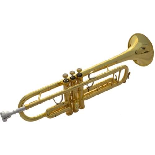 Naiputesi 190S Brass Bb Trumpet High Quality Gold Plated Professional Musical Instruments With Case Accessories Free Shipping