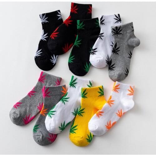 High Quality Harajuku chaussette Style Weed Socks For Women Mens Cotton Hip Hop Socks Man Meias Mens Calcetines