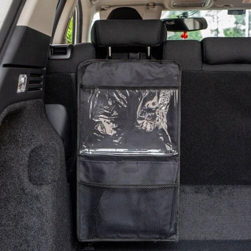 Multi-Pocket Car Backseat Organizer Car Back Seat Storage Bag Organizer Phone Pocket Pouch for Books Tablet Mobile Drinks Tissue