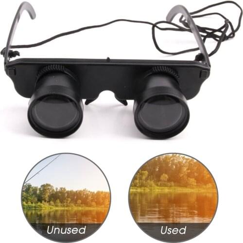 Portable Fishing Telescope Glasses Style Binoculars Zoomable Magnifier Binoculars Sunglasses Optics Telescopes for Fishing