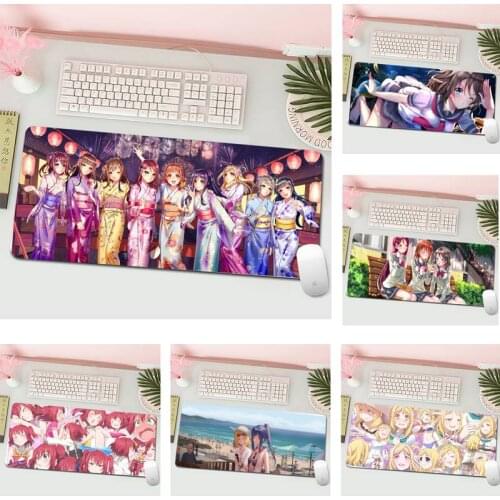Love Live Sunshine Rubber PC Computer Gaming mousepad L Large Gamer Keyboard PC Desk Mat Computer Tablet Gaming Mouse Pad