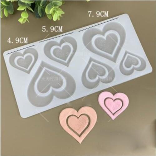 Romantic Heart Rose Silicone Mold Chocolate Cake Decorating Tools Cupcake Cookies Fondant Molds Muffin Pan Baking Gift