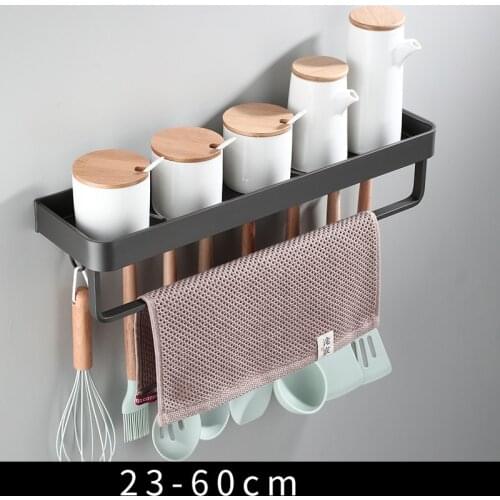 Count gray Space Aluminum Hanging Shelf Kitchen Storage Rack Kitchen Corner Storage Rack Organizer