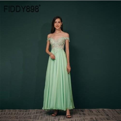 Evening Gowns Strap Chiffon New V Neck Off the Shoulder Sleeveless Formal Prom Party Dress Luxury Dress For Women Robe A-line