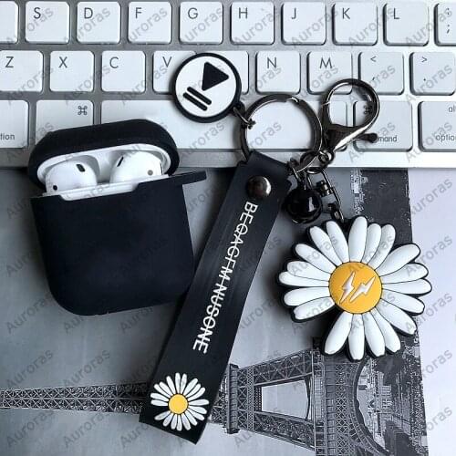 Auroras For Realme Buds Air Case Liquid Silicone With 3D Astronaut Chrysanthemum Lion Shoes Design Cover For Realme Buds Air