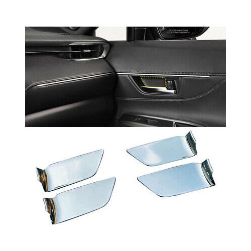 Steel Chrome Side Door Handle Bowl Cover 4pcs For Toyota Harrier Venza 2020-2021