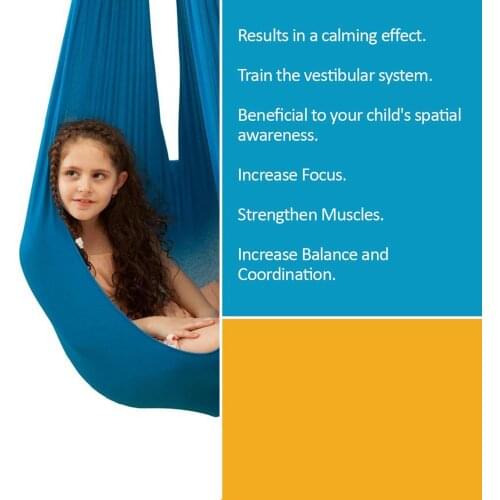 Therapy Swing for for Autism ADHD Aspergers and Sensory Integration Kids/Child/Teens/More Special Needs Cuddle Hammock Ideal