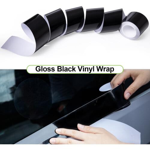 5cm*600cm Roll DIY Carbon Fiber Vinyl Tape, Universal Chrome Black Dry Carbon Fiber Detailing Tape Overlay Wrap