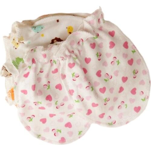 1 pair Cute Cartoon Baby Infant Boys Girls Anti Scratch Soft gloves Gloves baby Kids Mittens Gloves Z5M9