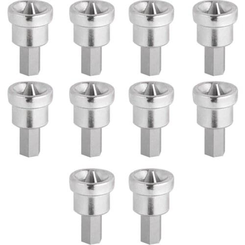 10Pcs Depth Stop Plasterboard Screws Locating Screwdriver Bits PH2 Hex Drywall Dimpler Bits Drilling Bits Tools