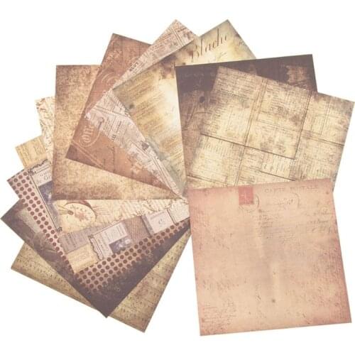 24Sheets Vintage Flower Vellum Self Adhesive Paper Background Sticker For Scrapbooking DIY Decorative Paper Crafts