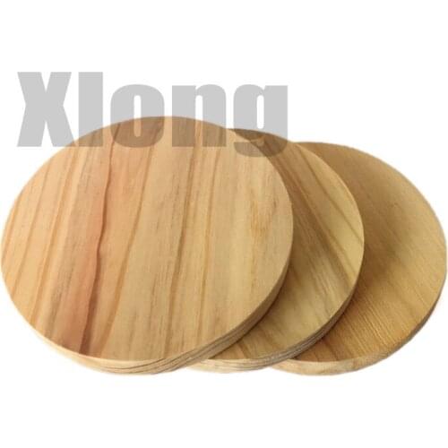 3pcs Diameter：150mm Thickness :15mmSolid Wood Round Wood Chip Fir Round Block Circular Wood Board Model Wood Diy Profiled