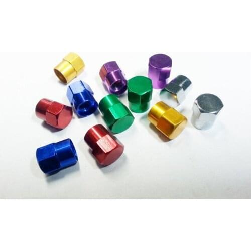 4pcs/lot Color Aluminum Alloy Valve Cap Tire Valve Stem Caps Decorative Covers Car Styling