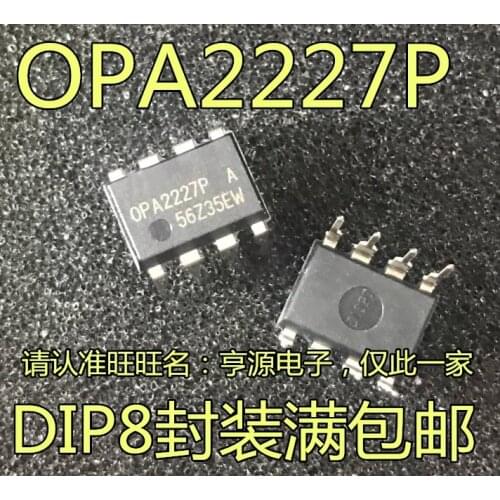 5pcs OPA2227P OPA2227PA OPA2227 dual op amp IC straight plug DIP-8