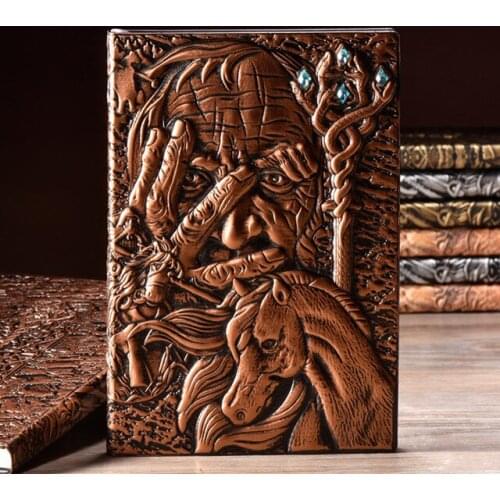 A5 Vintage Leather Diary Book The Magic Creative Hard Cover Fashion Notebook Fast & Drop Shipping