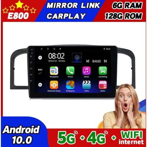 NEW 6GB Ram 128GB Rom Car Radio Navigation GPS Bluetooth Player 9 Inch Screen For Lifan 620 Solano Android 10 Stereo Head Unit