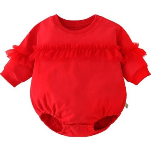 Baby Girls Clothes Cotton Long Sleeve Baby Bodysuits Infant Casual Clothing Outfits 0-12m