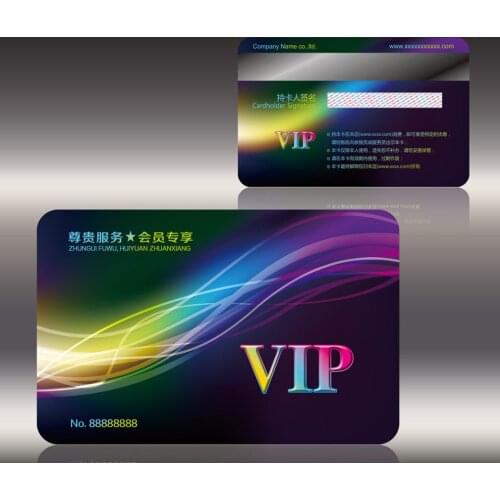 CMYK Printing CR80 Membership card VIP Plastic PVC Card
